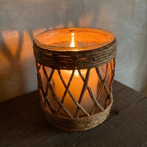 Windlicht - Vaasje met riet -
