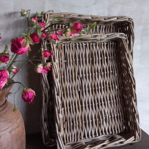 Rieten dienblad – landelijk & sfeervol ( Maat L )