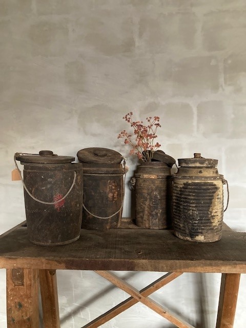 Nepalese kruik met deksel - Afbeelding 4