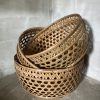 Rieten manden – opengewerkt maat - M -