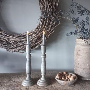 Kandelaar grey 35 cm