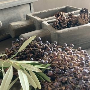 Houten schaal/bakje met handvat