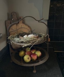 Landelijke ijzeren etagère – 2 lagen
