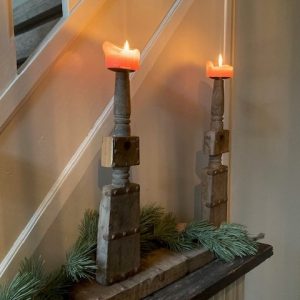 Houten Kaarsenstandaard – Stoer & Uniek