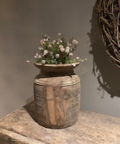 Kruik hout vlakke bovenkant - XL  -