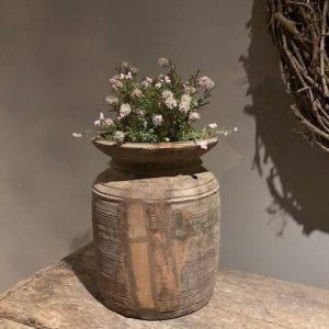 Kruik hout vlakke bovenkant - XL  -