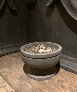 Schaaltje op voet grijs