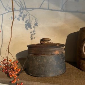 Houten potje met deksel