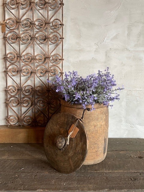 Houten kruik met deksel -A- - Afbeelding 4