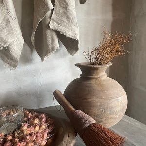 Bolle houten kruik -P-