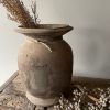 Nepalese oud houten Pot -666-