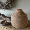 Oude kleine dessert mand met deksel