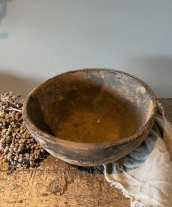 Nepalese oud houten Pot met deksel - 1 - - Afbeelding 3