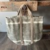 Jute stoere shopper/strandtas