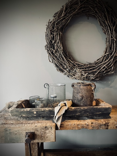 Houten Trog - XL - donker - Afbeelding 2