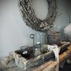 Houten Trog  - XL - donker