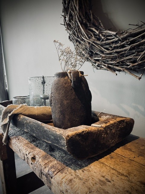 Houten Trog - XL - donker - Afbeelding 4