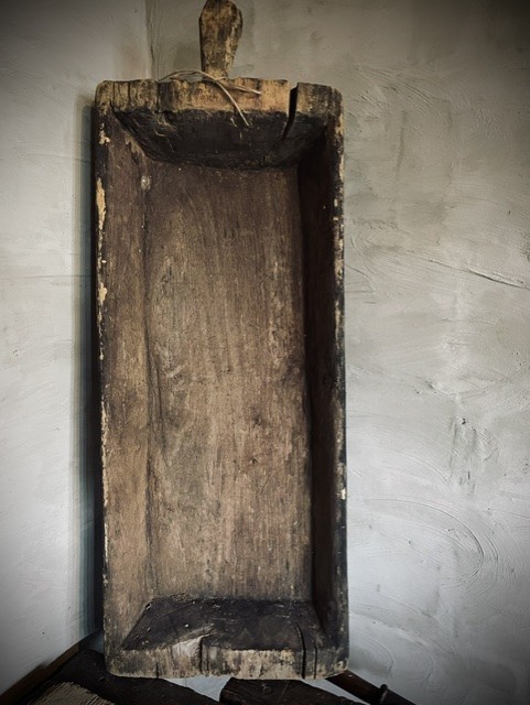Houten Trog - XL - donker - Afbeelding 7