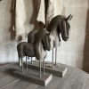 Stoere houten paardjes ( SET )