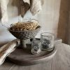 Stoere ronde serveerplank met handvat