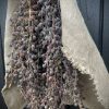 Toef 2 stuks kunst Dadeltak bes bruin 60 cm - L - met linnen doek