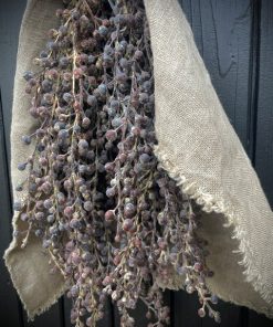 Toef 2 stuks kunst Dadeltak bes bruin 60 cm - L - met linnen doek
