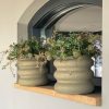 Brons/goud potje met kunst groen SET