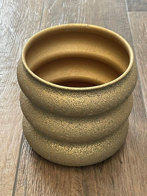Brons/goud potje met kunst groen SET - Afbeelding 5